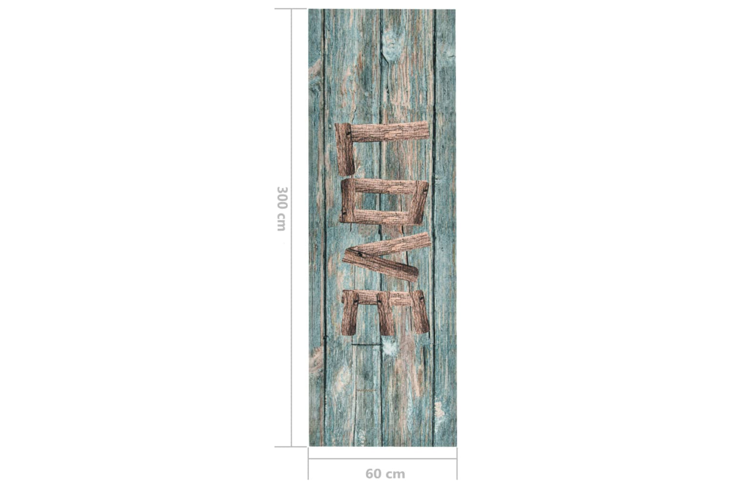 vidaXL 315959 Kitchen Carpet Washable Love 60x300cm-6