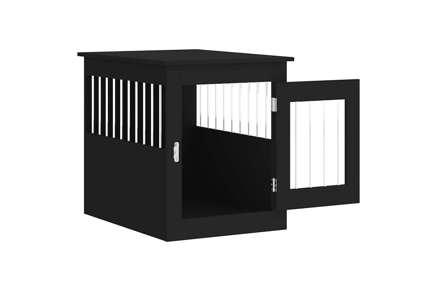 vidaXL 838317 Dog Crate Furniture Black 55x75x65cm Engineered Wood-5