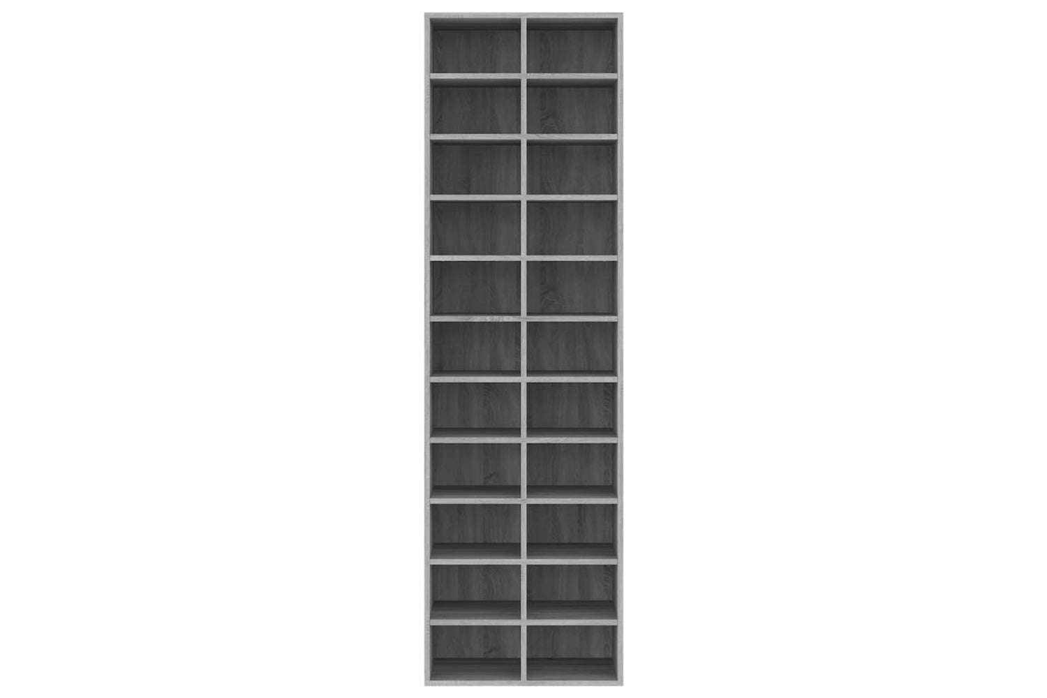 vidaXL 815301 Shoe Cabinet Grey Sonoma 54x34x183cm Engineered Wood-3