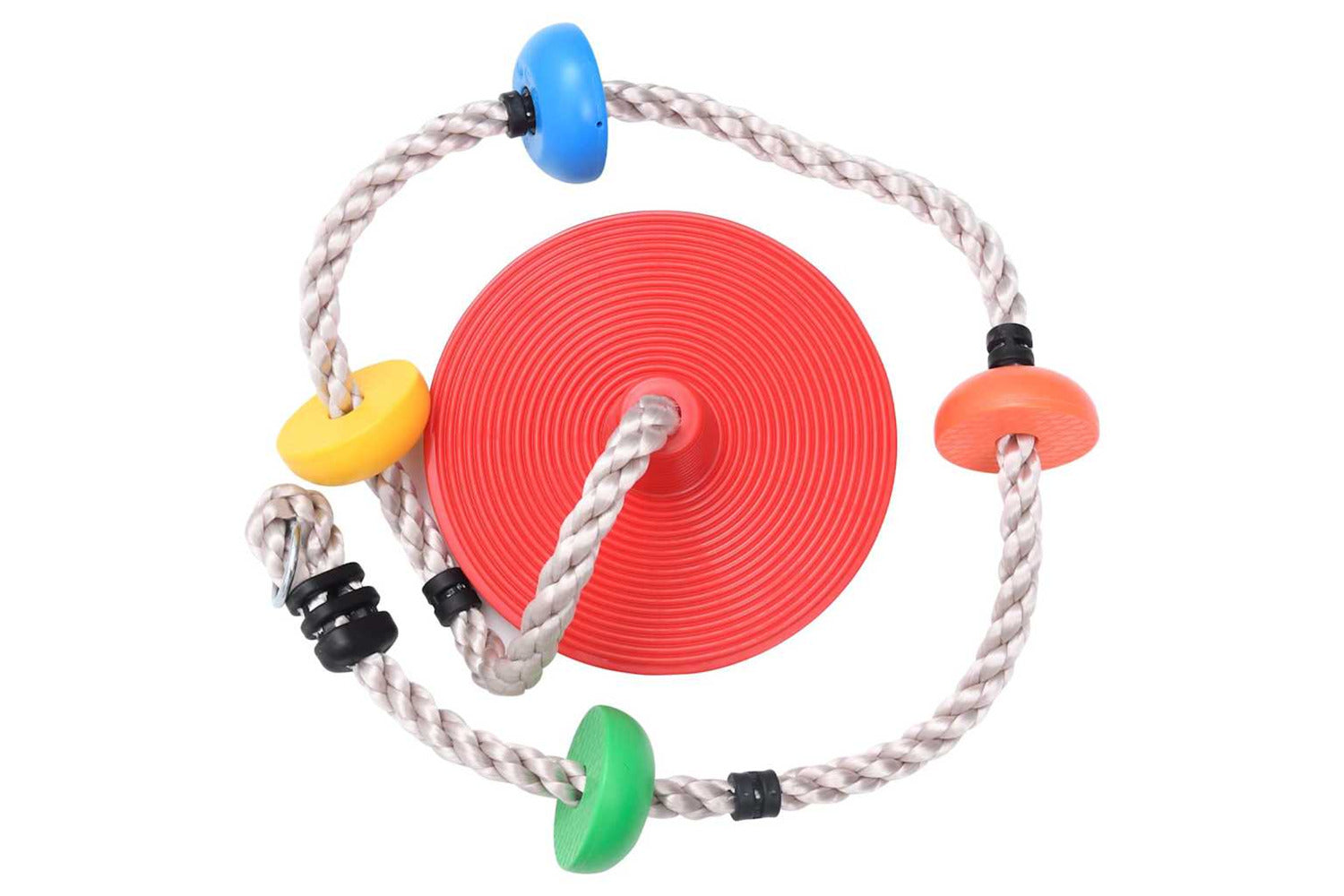 Vidaxl Climbing Rope Swing With Platforms And Disc 200 Cm-3