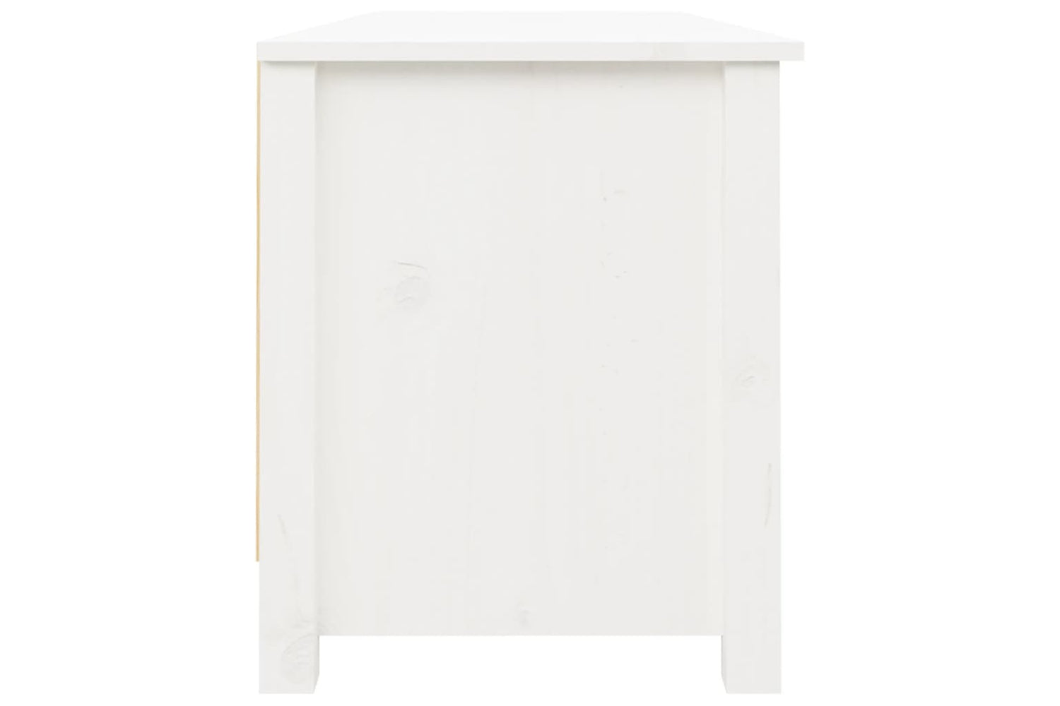 vidaXL 813775 Shoe Bench White 110x38x45.5cm Solid Wood Pine-3