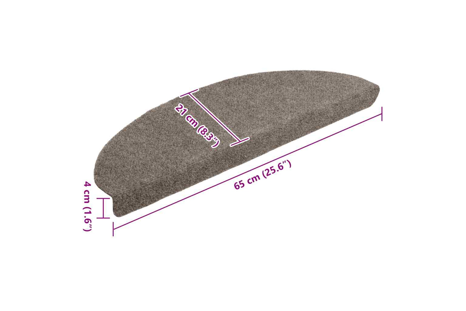 vidaXL Self-adhesive Stair Mats 5 Pcs Cream 65x21x4cm Needle Punch-7