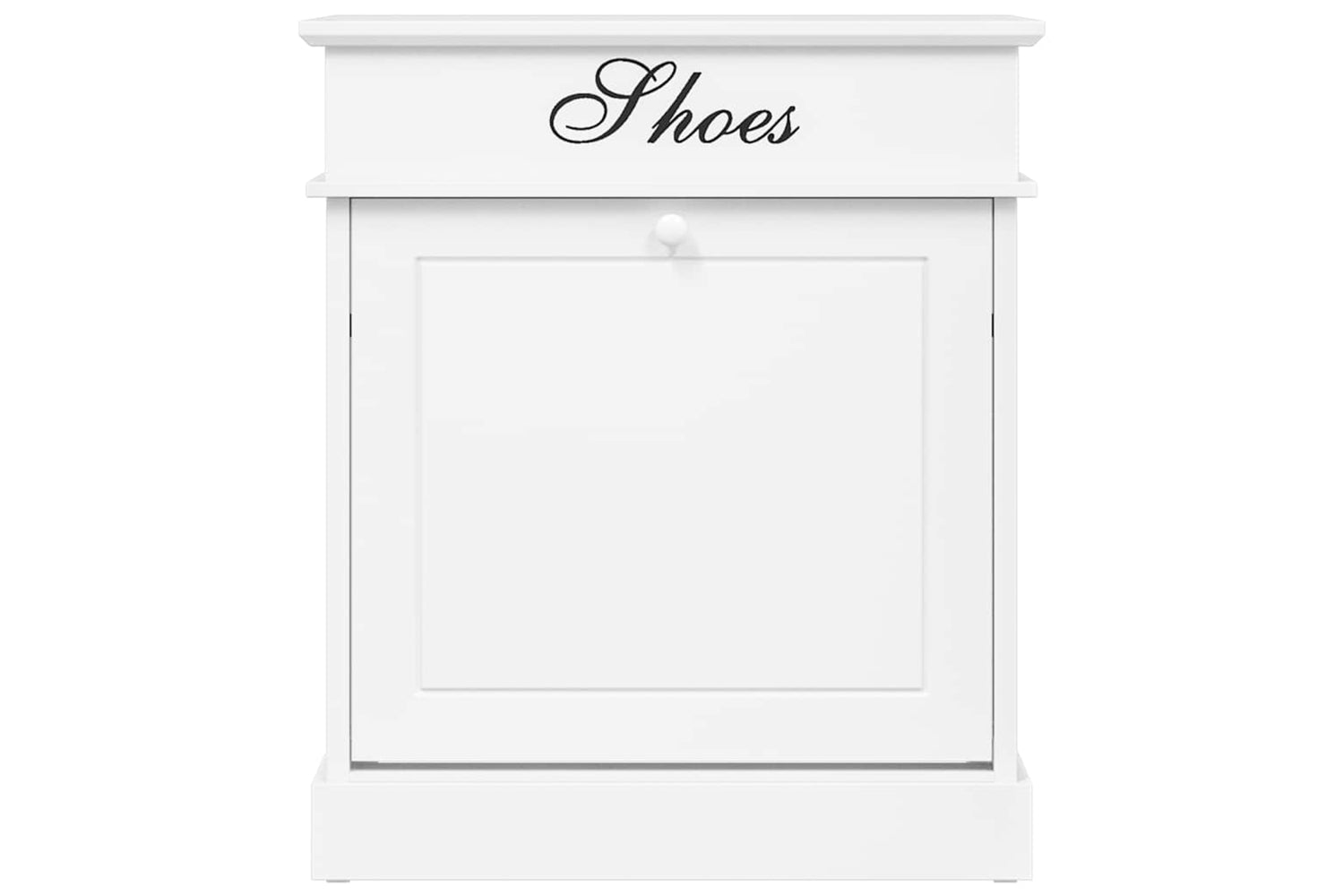 vidaXL 284085 Shoe Cabinet White 50x28x58cm Paulownia Wood-3