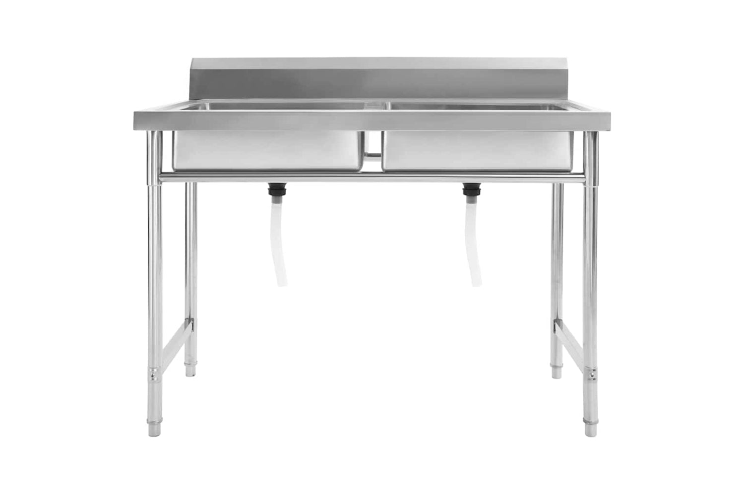 Vidaxl 144291 Kitchen Sink Double Basin Stainless Steel-3
