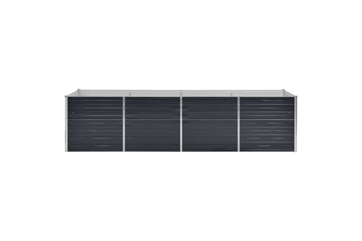 Vidaxl 45728 Garden Raised Bed Anthracite 320x80x77 Cm Galvanised Steel-3