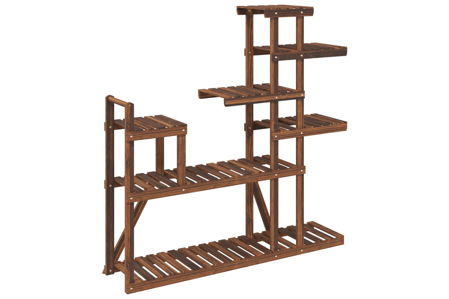 vidaXL 362867 Flower Stand 110x25x111cm Solid Wood Fir-5