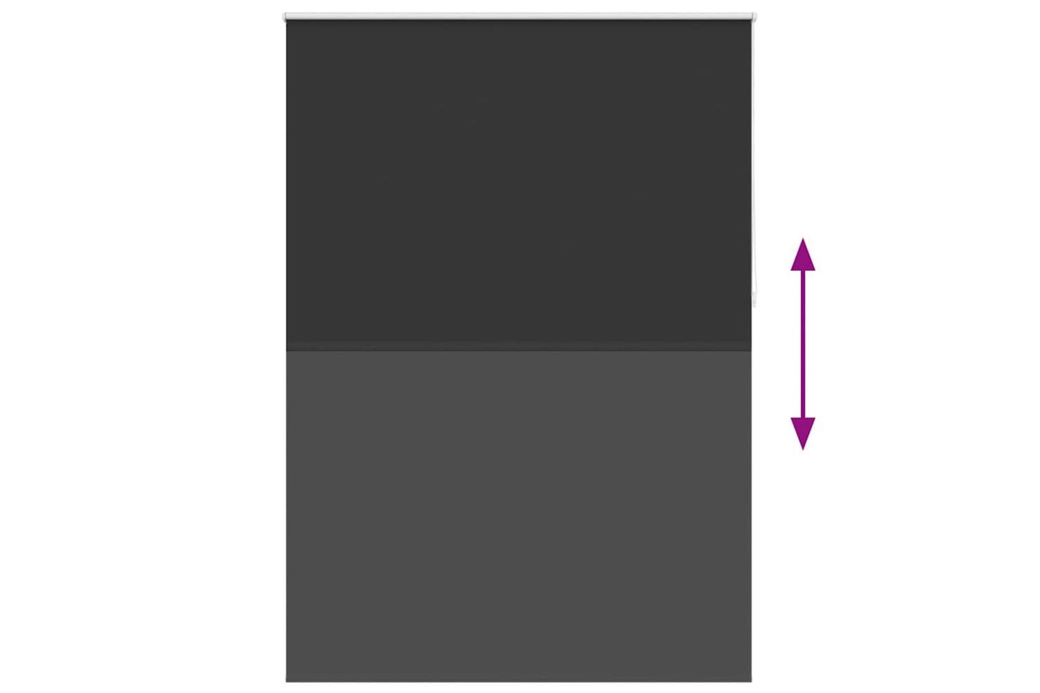 Vidaxl Roller Blind Blackout 140 X 230 Cm Black-8