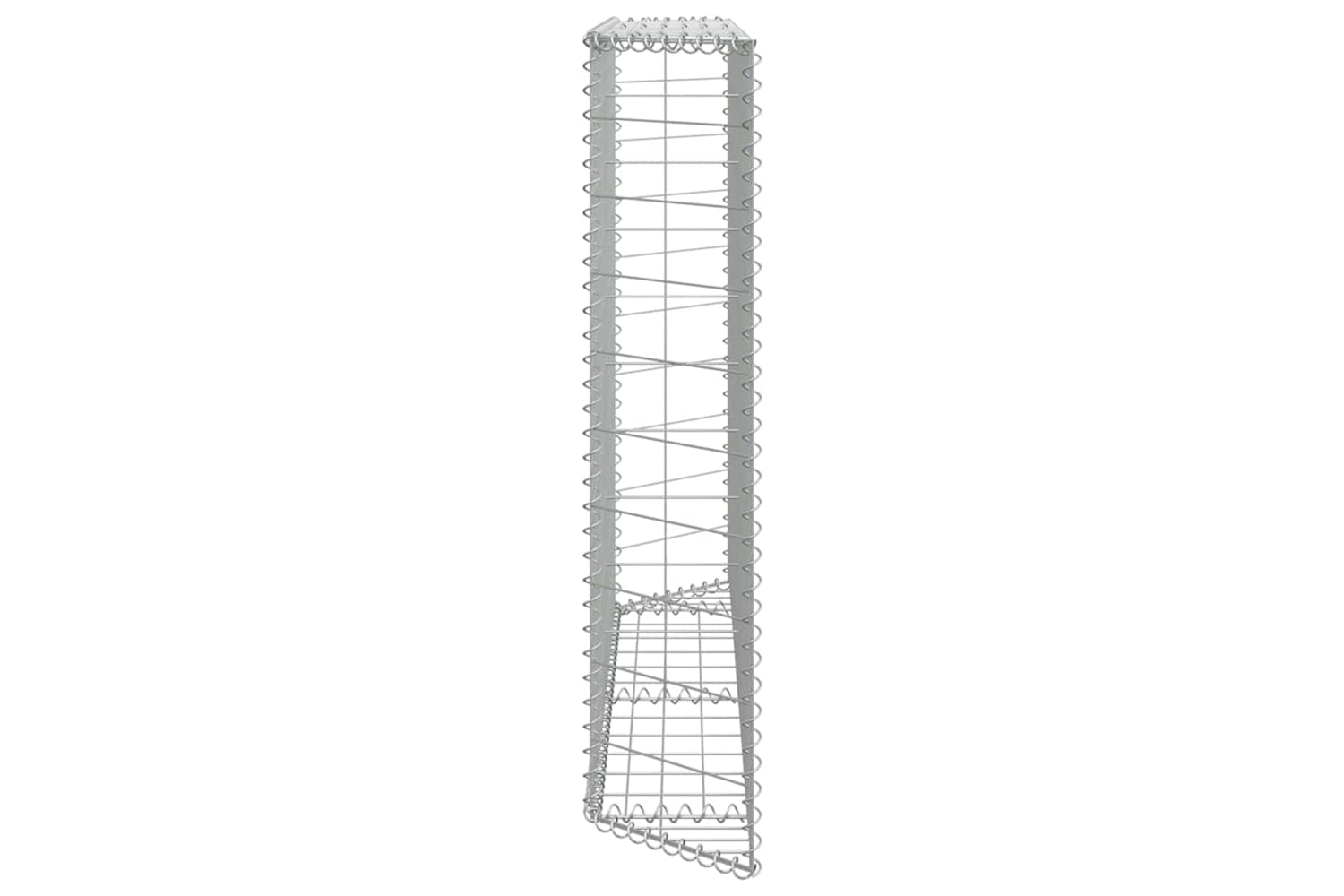 vidaXL 145654 Trapezium Gabion Raised Bed Galvanised Steel 150x20x100cm-6