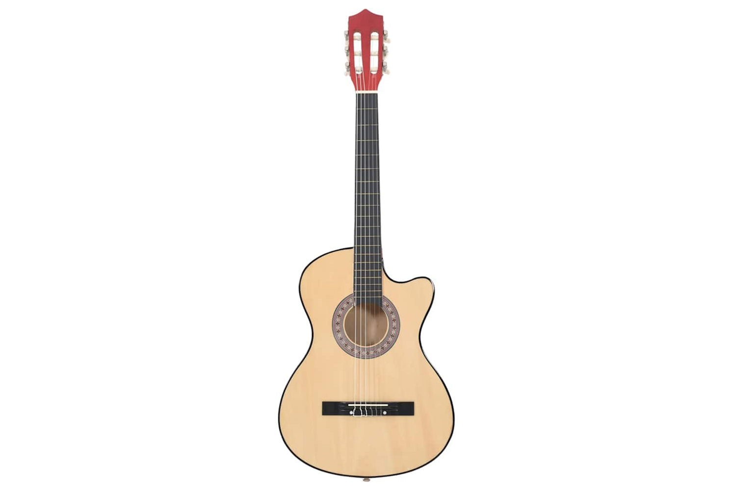vidaXL 70130 Western Acoustic Cutaway Guitar With 6 Strings 38 Basewood-3