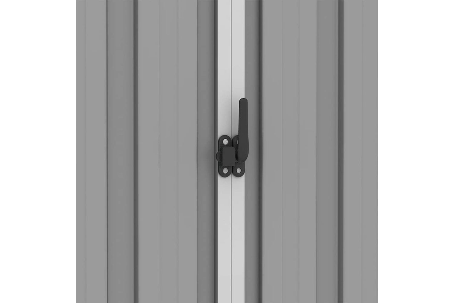 vidaXL 46298 Garden Shed Grey 205x129x183cm Galvanised Steel-7