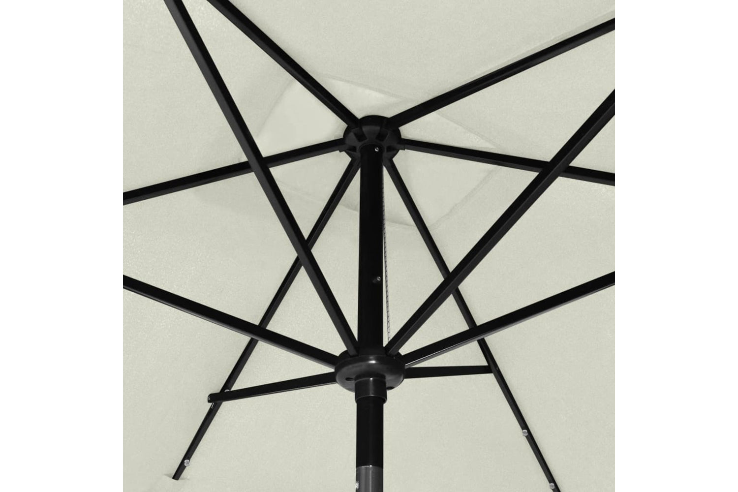 Vidaxl 313787 Parasol With Leds And Steel Pole Sand 2x3 M-7