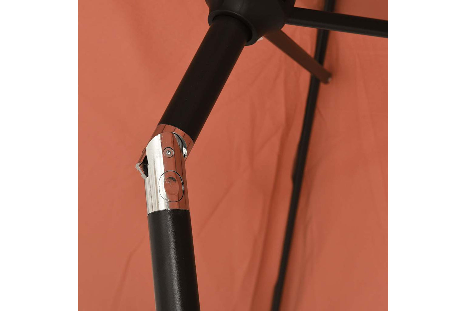 Vidaxl 313757 Outdoor Parasol With Led Lights And Steel Pole 300 Cm Terracotta-7