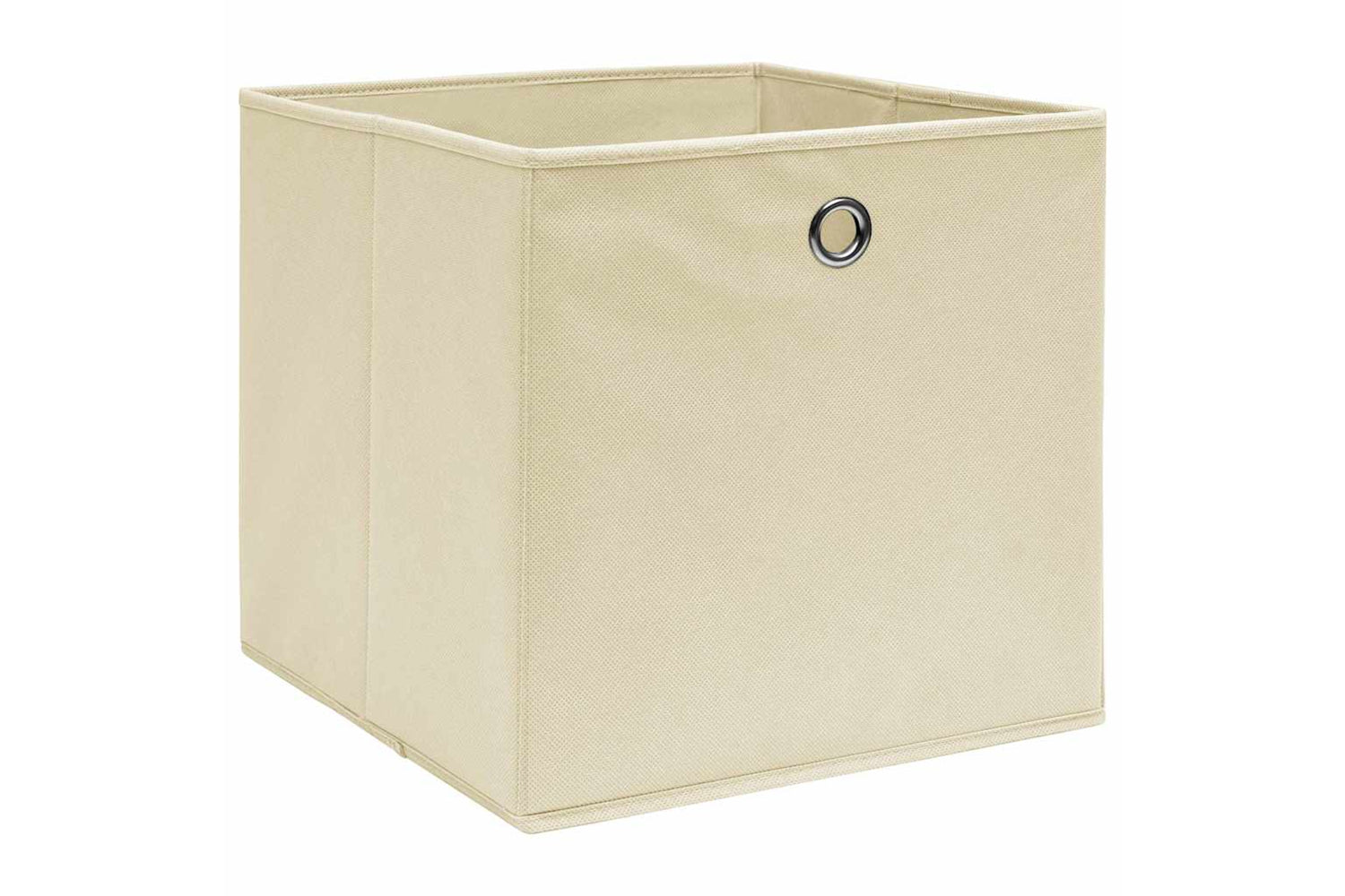 Vidaxl 288359 Storage Boxes 10 Pcs Cream 32x32x32 Cm Fabric-2