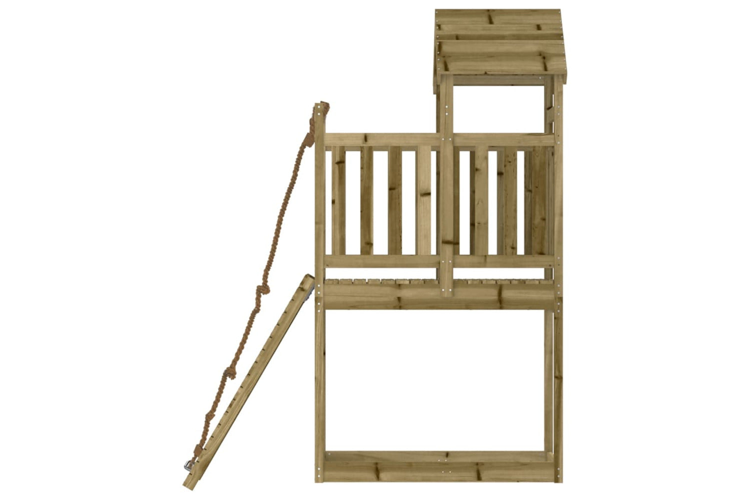 Vidaxl 3155965 Playhouse With Climbing Wall Impregnated Wood Pine-5