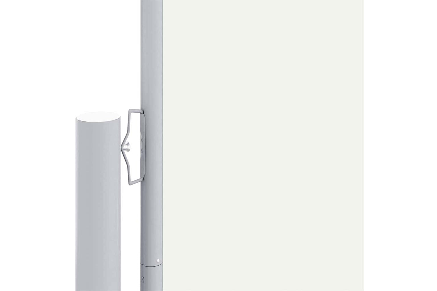 vidaXL 318055 Retractable Side Awning Cream 117x1200cm-2