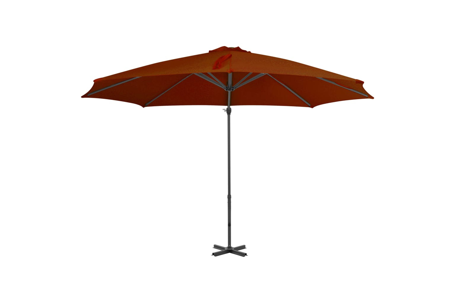 vidaXL 312307 Cantilever Umbrella With Aluminium Pole Terracotta 300cm-2