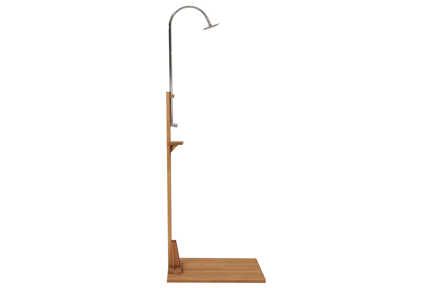 vidaXL 312276 Garden Shower 75x75x210cm Solid Teak Wood-6