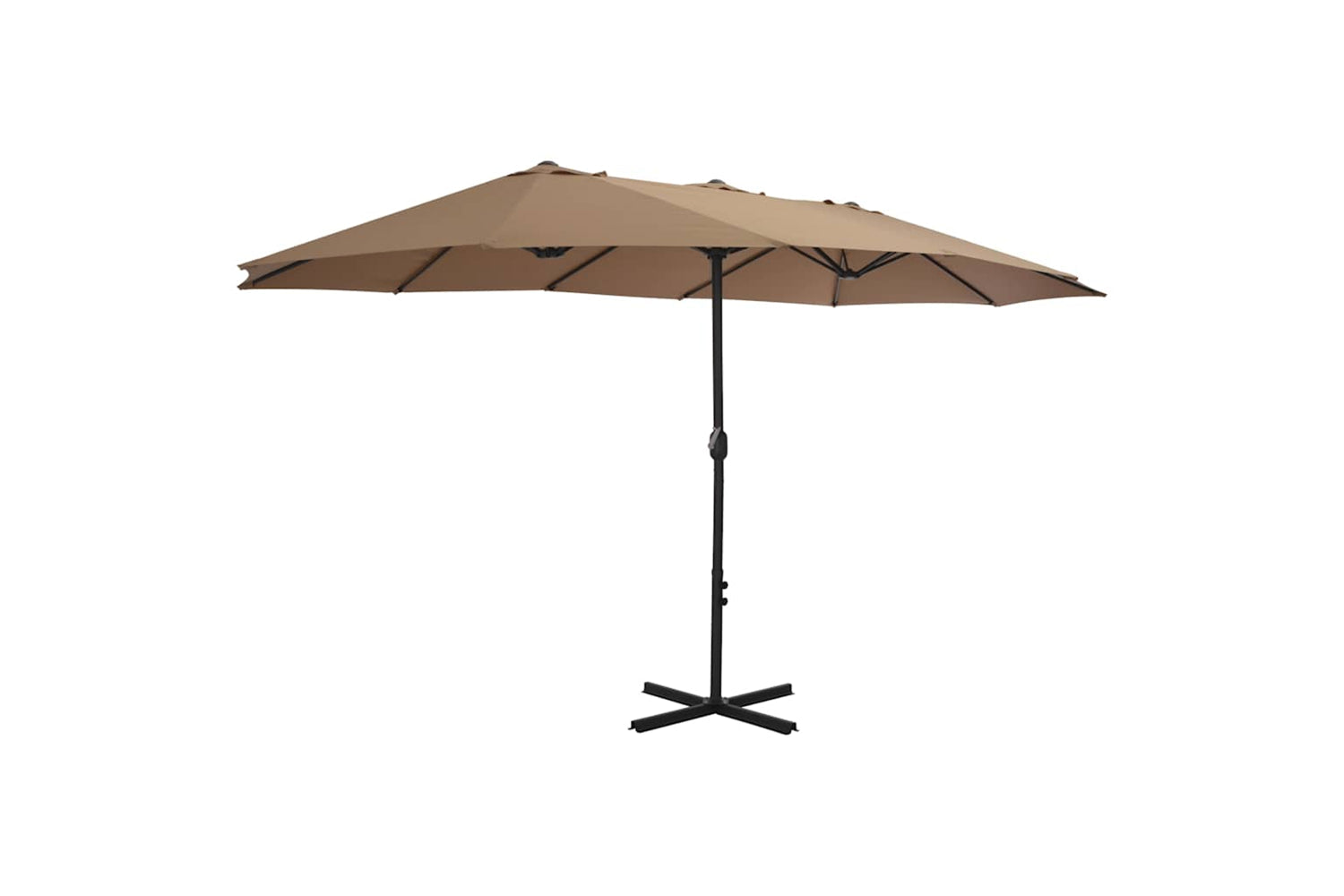 vidaXL 44870 Outdoor Parasol With Aluminium Pole 460x270cm Taupe-2