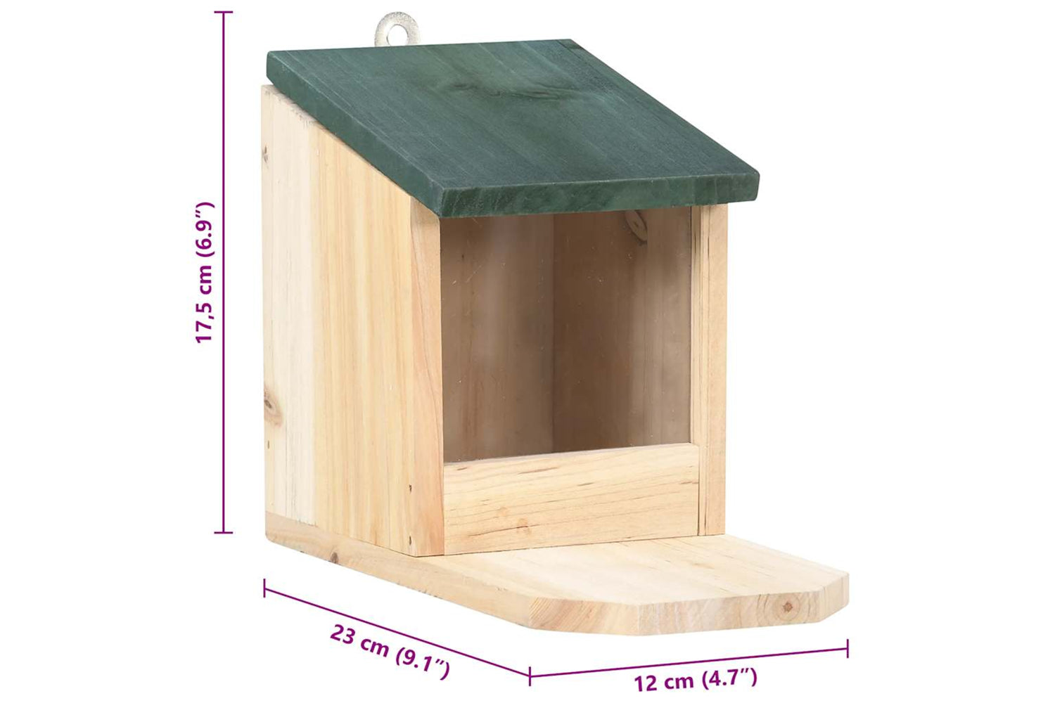 Vidaxl 47231 Squirrel Houses 4 Pcs Firwood-9