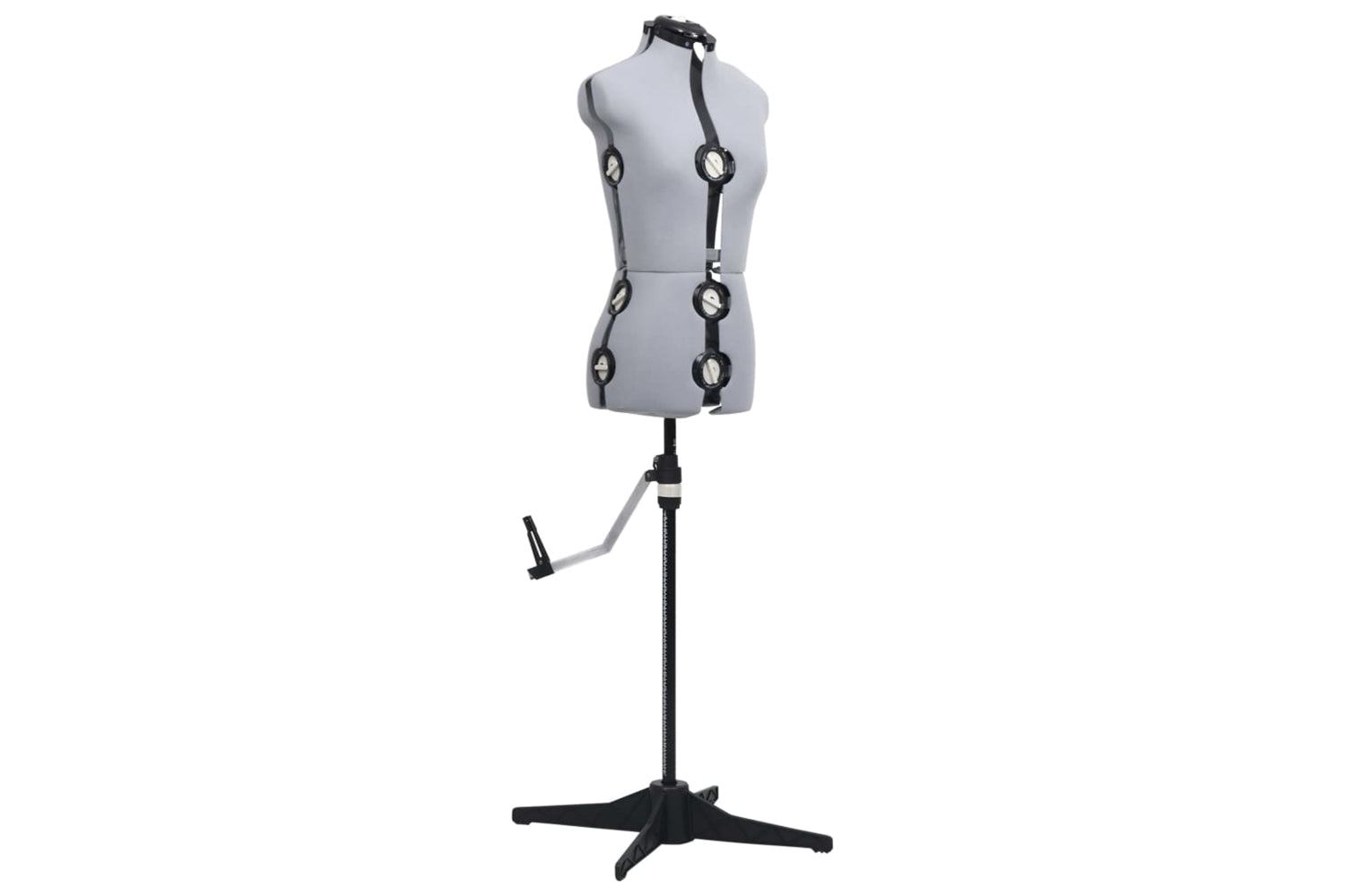 Vidaxl 288483 Adjustable Dress Form Female Grey S Size 33-40-2