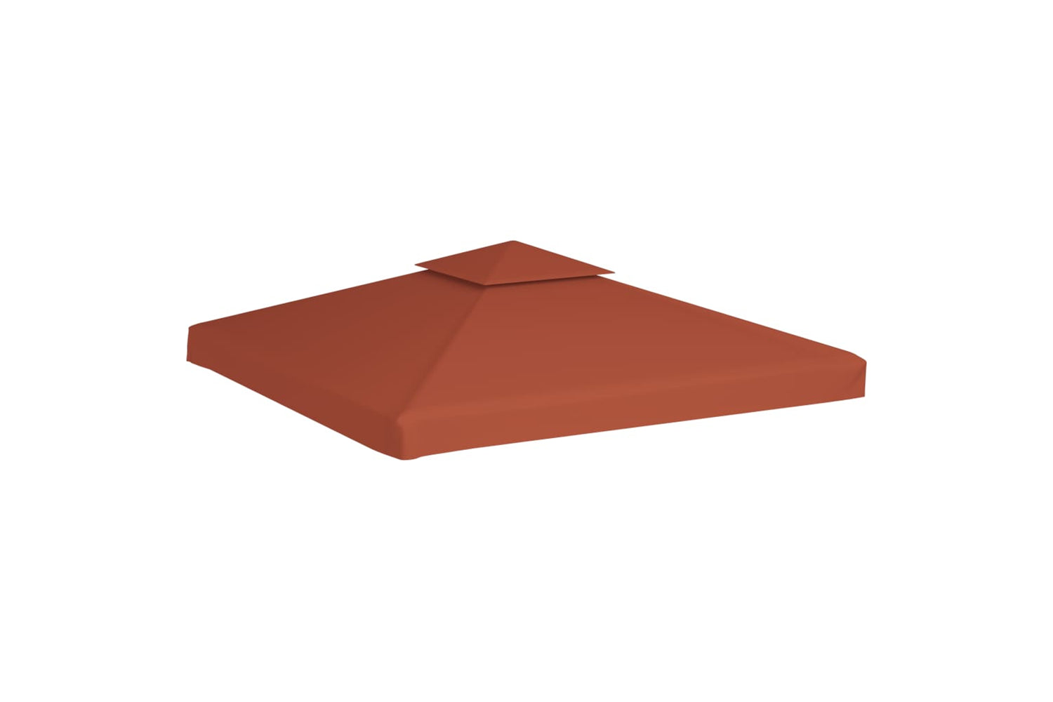 Vidaxl 46616 2-tier Gazebo Top Cover 310 G/mâ² 3x3 M Terracotta-2