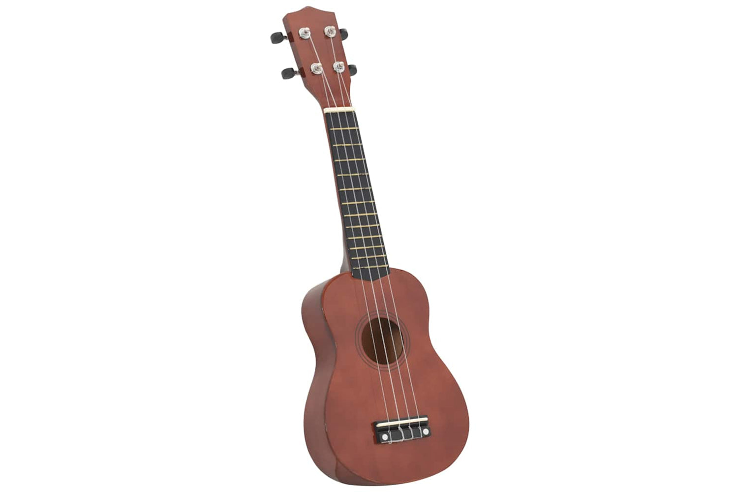 vidaXL 70145 Soprano Ukulele Set With Bag For Kids Dark Wood 21"-2