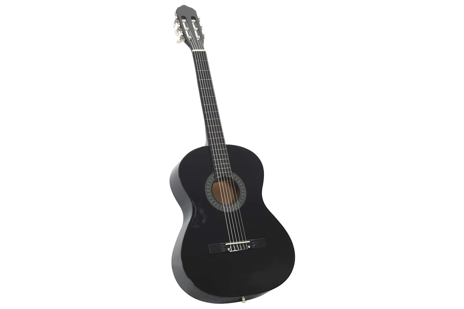 vidaXL 70110 Classical Guitar For Beginner Black 4/4 39" Basswood-2