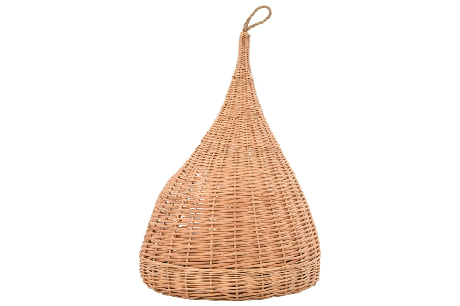 vidaXL 170777 Cat House With Cushion 40x60cm Natural Willow Teepee-4