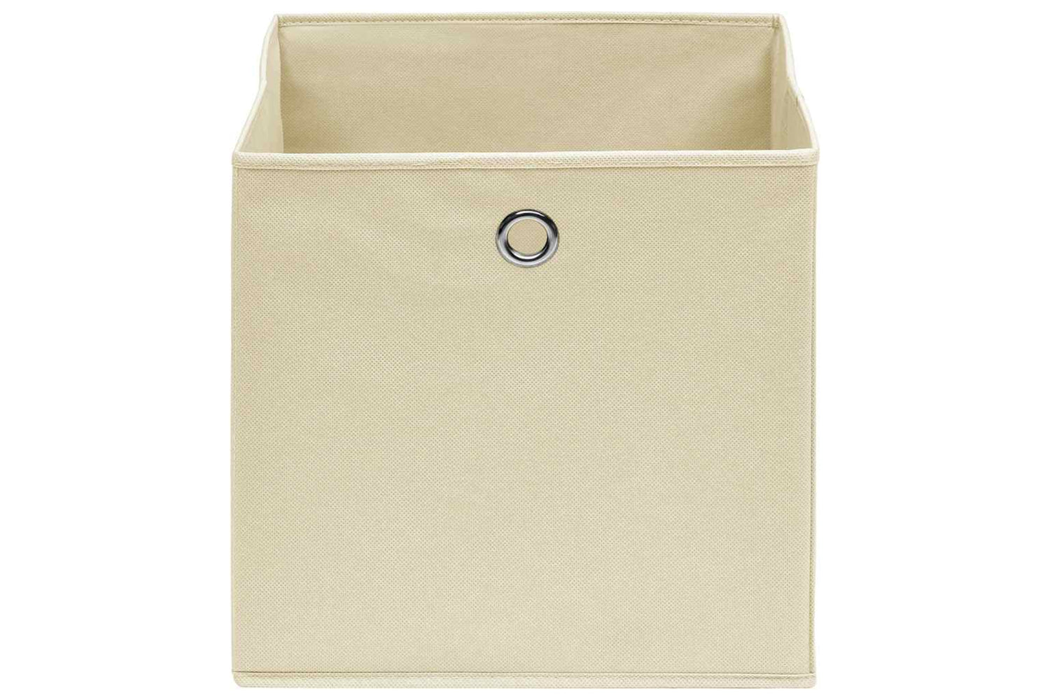 Vidaxl 288359 Storage Boxes 10 Pcs Cream 32x32x32 Cm Fabric-3