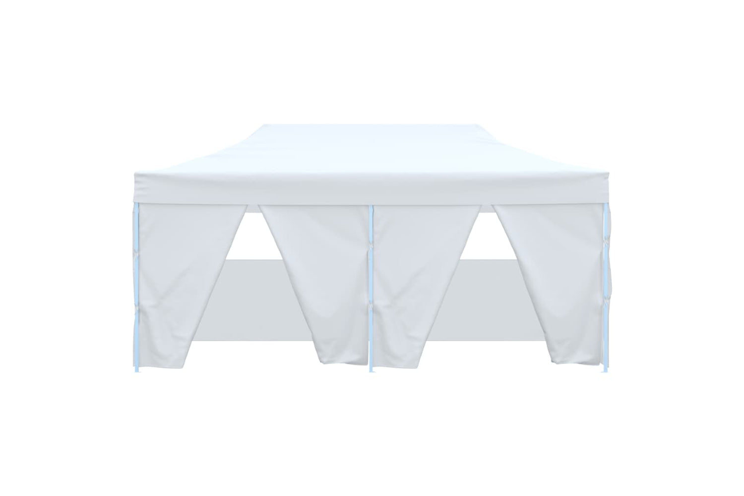 Vidaxl Professional Folding Party Tent With 4 Sidewalls 3x6 M Steel White-3