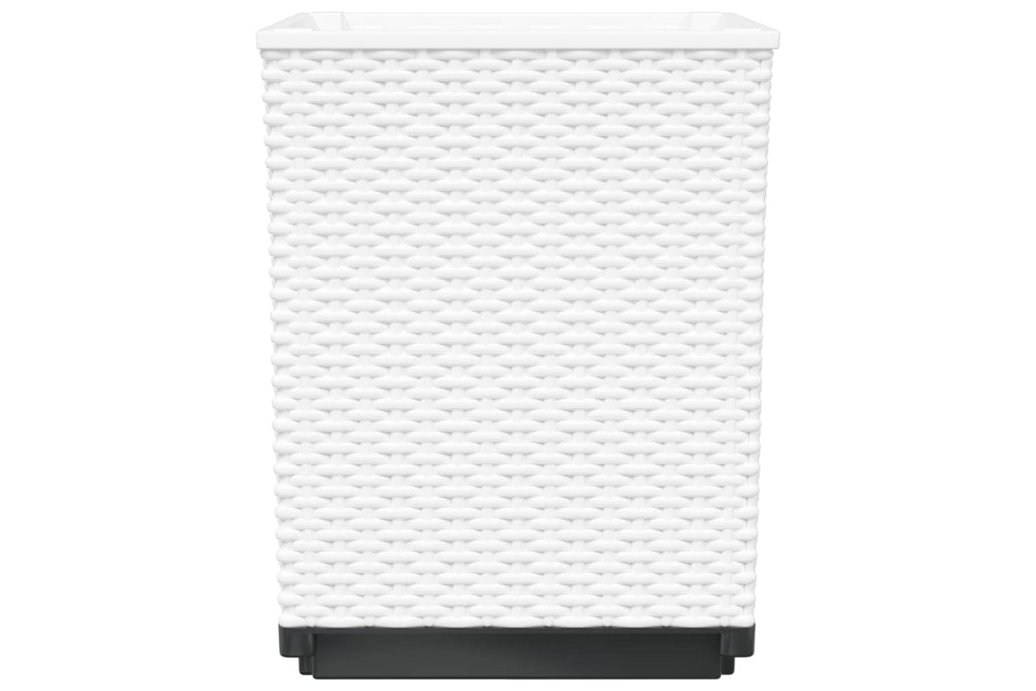 vidaXL 364188 Planters 4 Pcs White 30x30x37cm Polypropylene-4