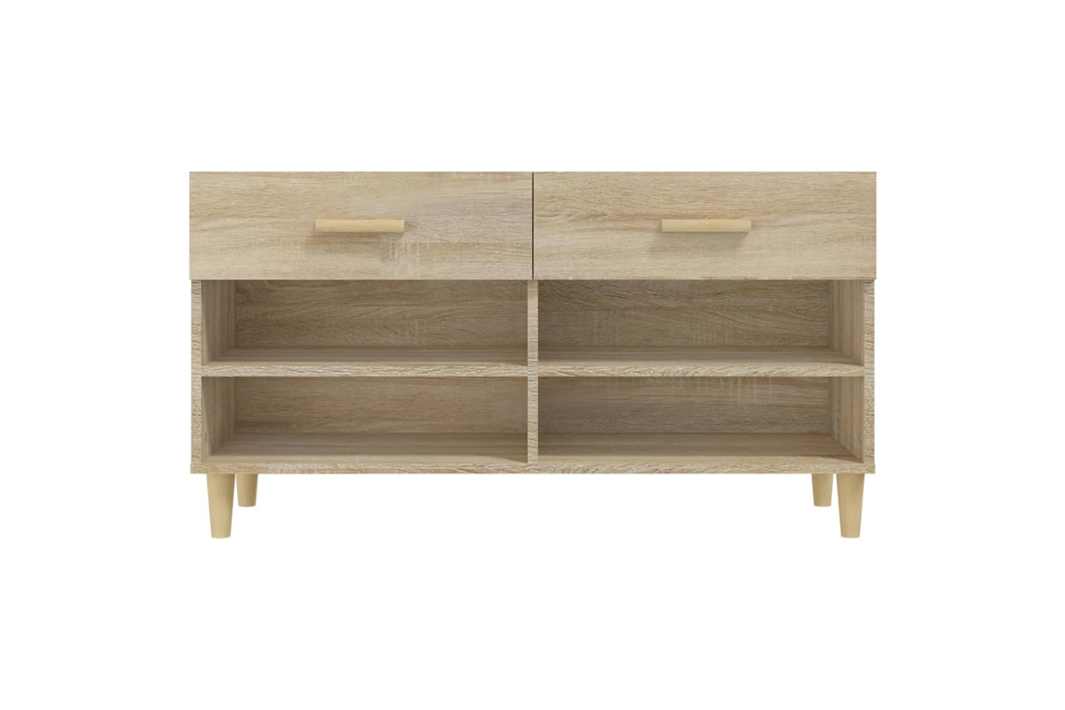 vidaXL 812819 Shoe Cabinet Sonoma Oak 102x35x55cm Engineered Wood-5