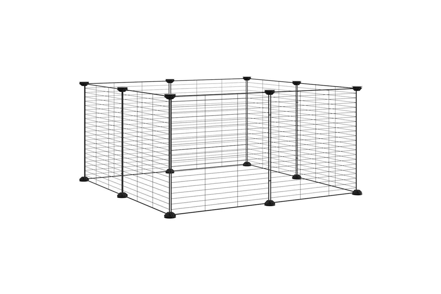 vidaXL 171624 8-panel Pet Cage Black 35x35cm Steel-4