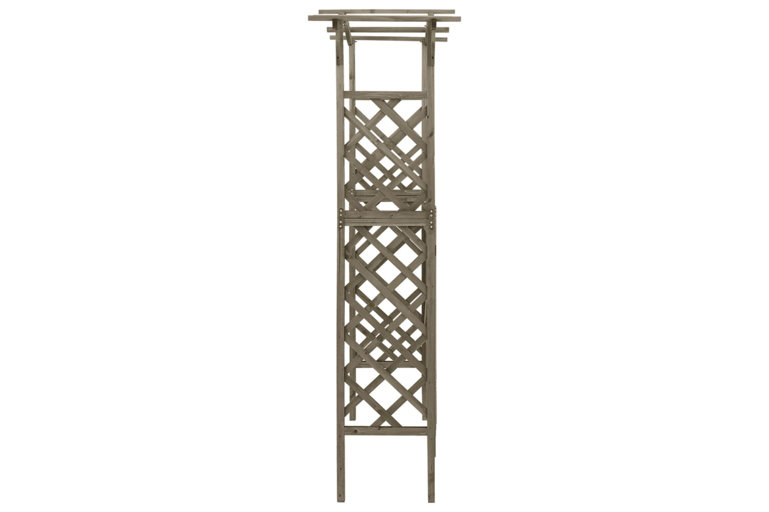vidaXL 316393 Pergola With Gate 116x40x204cm Grey Solid Firwood-4