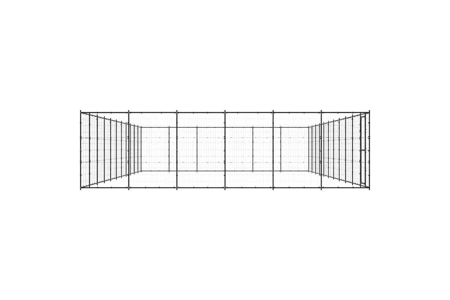 Vidaxl 3082327 Outdoor Dog Kennel Steel 79.86 M2-4