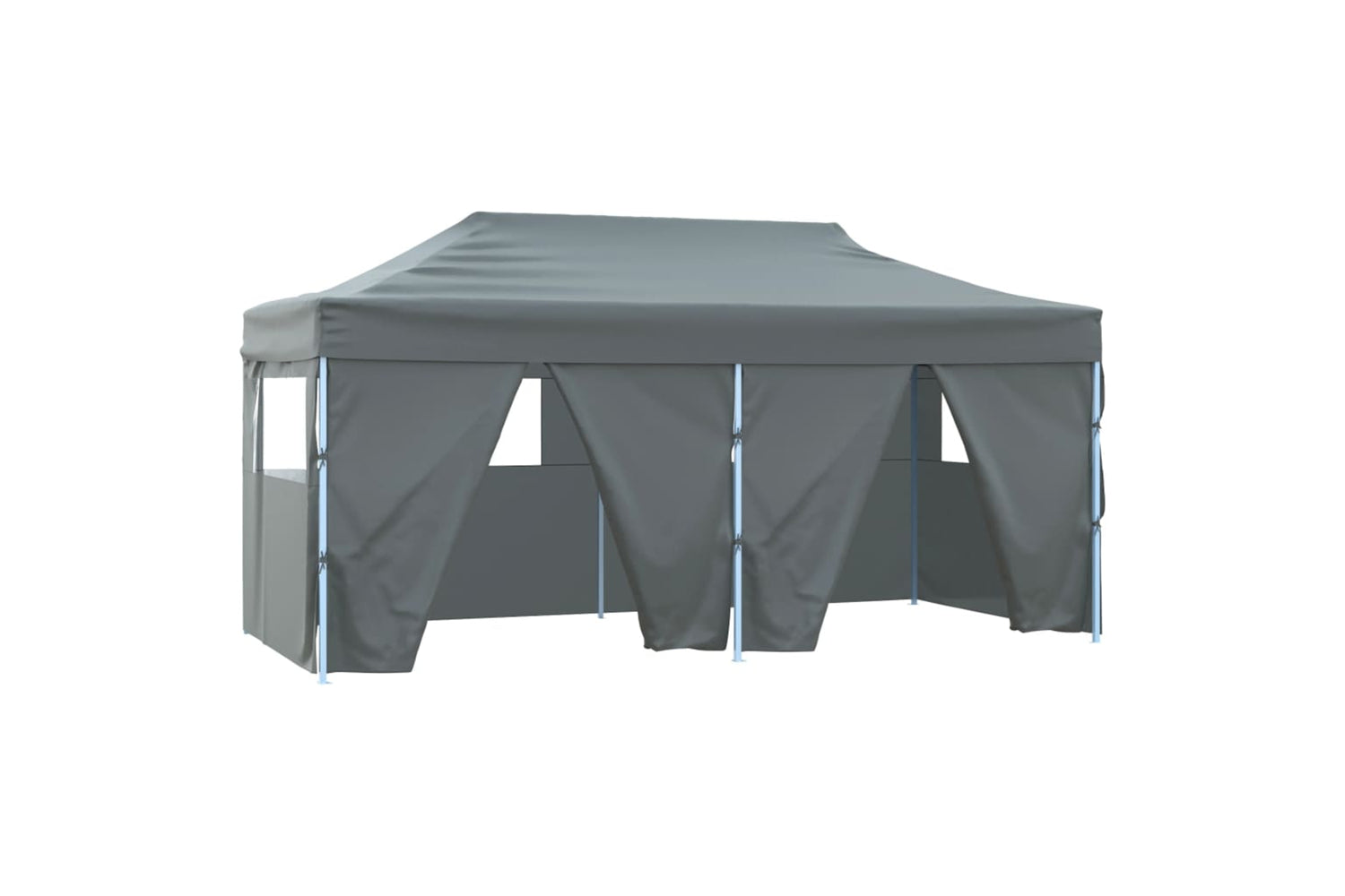 Vidaxl Professional Folding Party Tent With 4 Sidewalls 3x6 M Steel Anthracite-2
