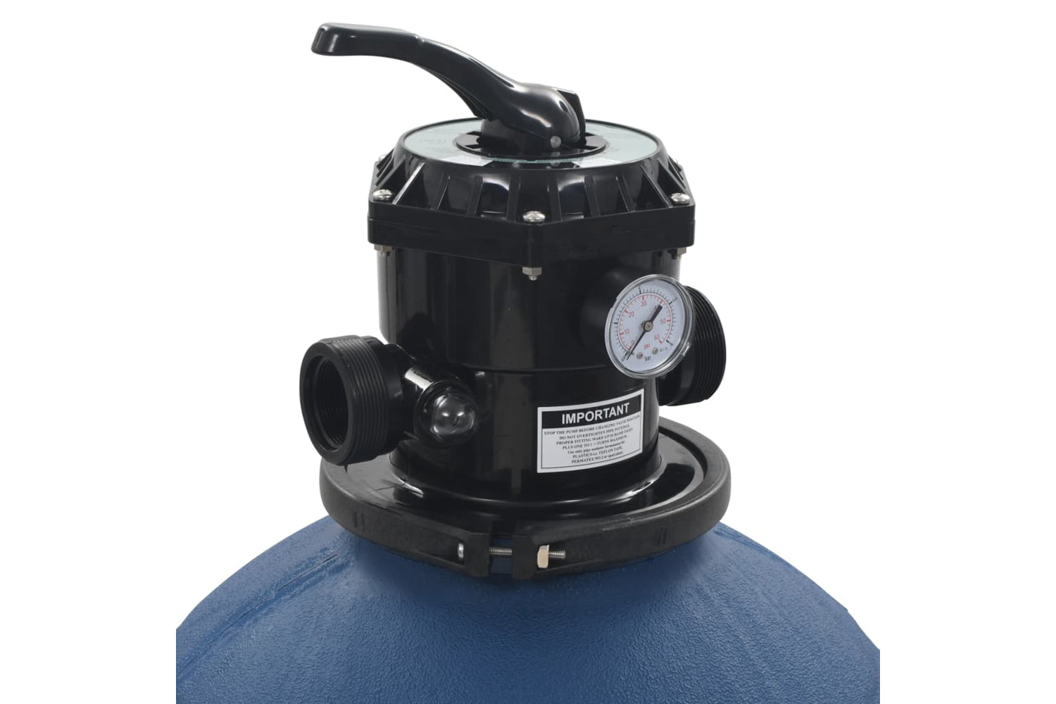 vidaXL 91727 Pool Sand Filter With 6 Position Valve Blue 560mm-4