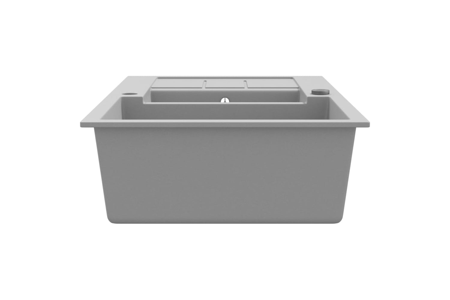 Vidaxl 142951 Granite Kitchen Sink Double Basin Grey-4