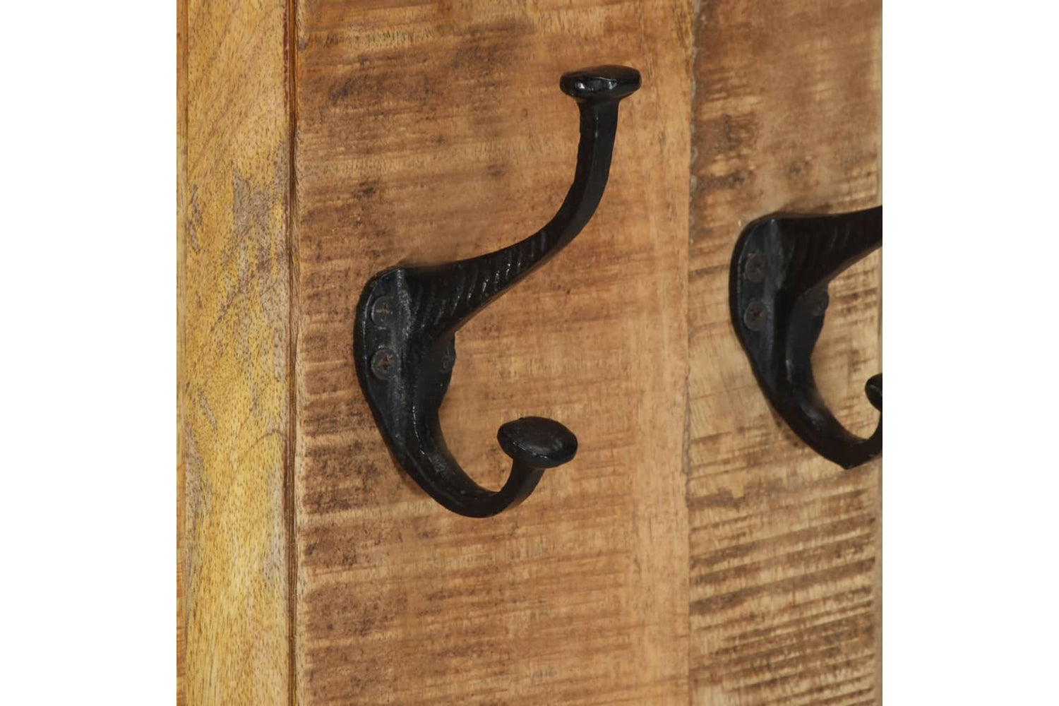 vidaXL 337853 Coat Racks 2 Pcs Solid Wood Mango 38x100cm-7
