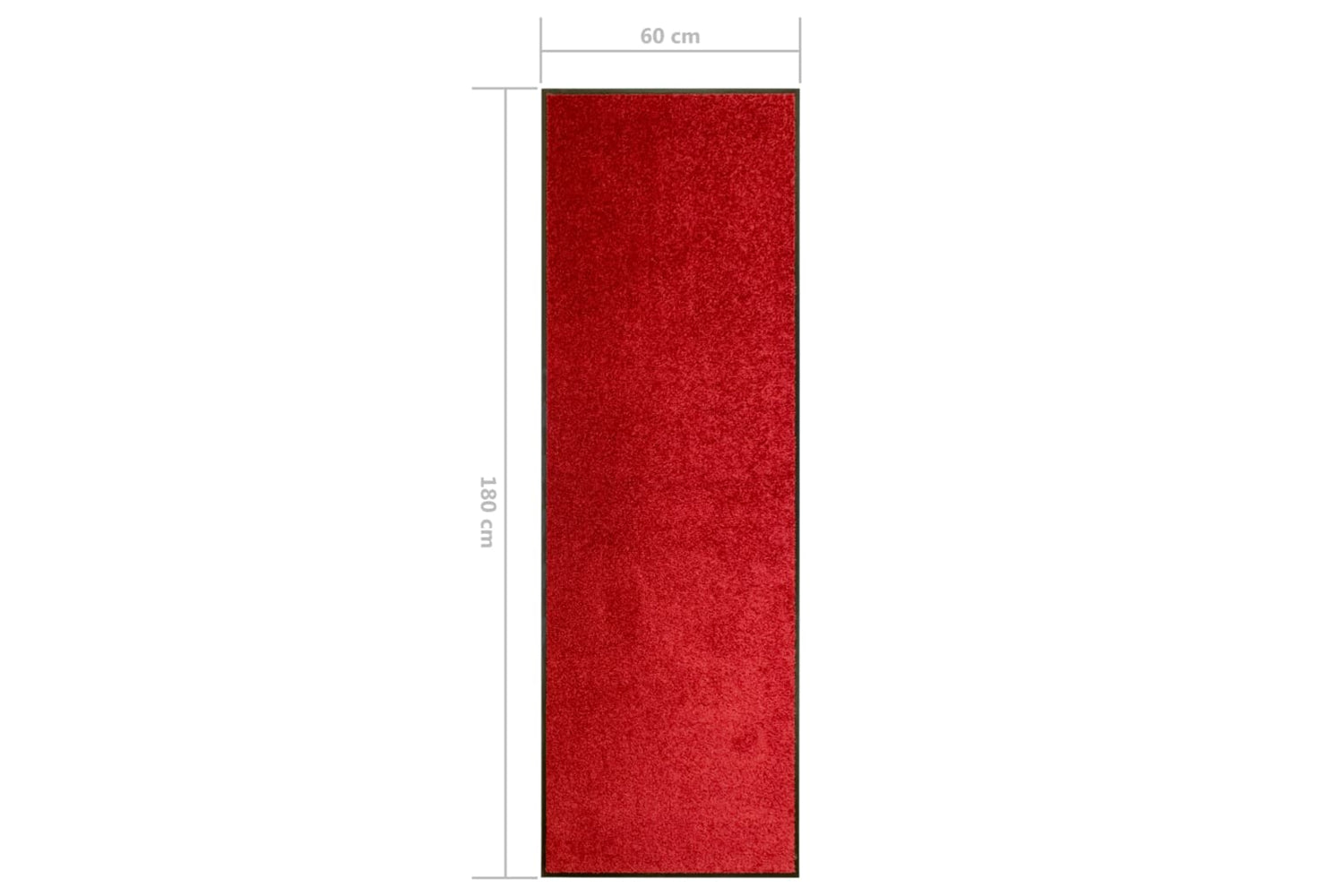 vidaXL 323423 Doormat Washable Red 60x180cm-6