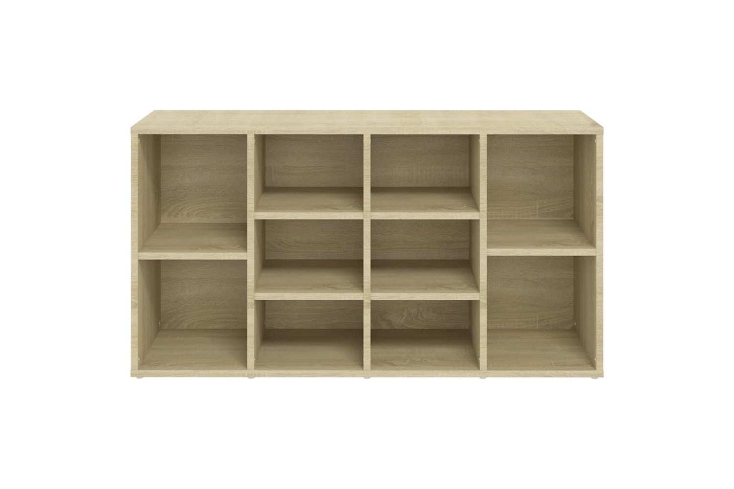 vidaXL 803293 Shoe Bench Sonoma Oak 103x30x54.5cm Engineered Wood-4