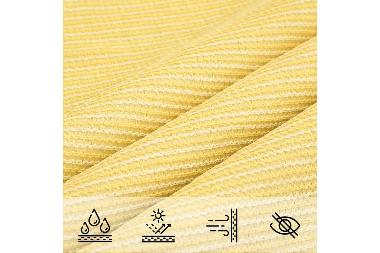 vidaXL 311126 Sunshade Sail 160 G/mÂ² Beige 2.5x5 M Hdpe-4