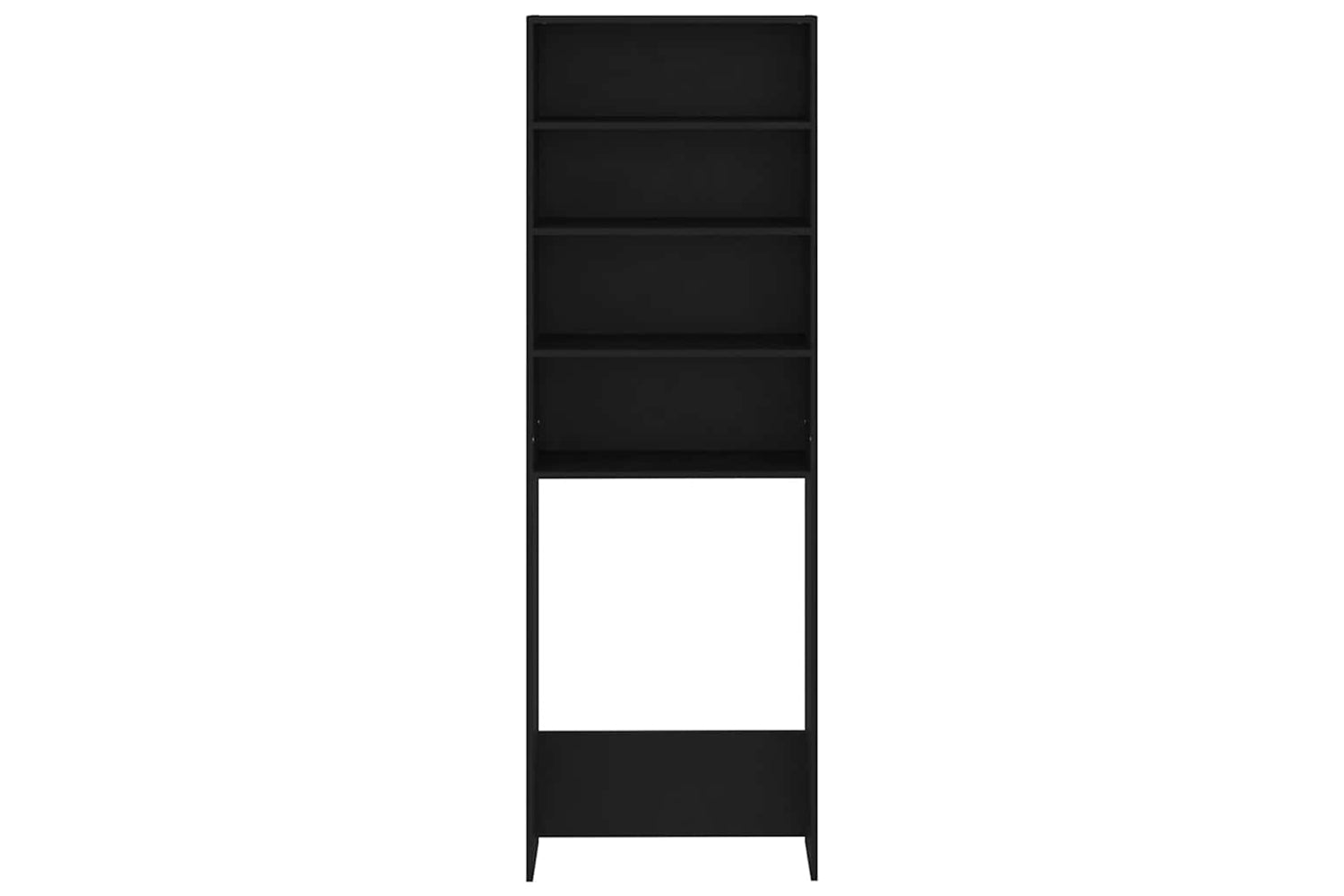vidaXL 808405 Washing Machine Cabinet Black 64x24x190cm-5