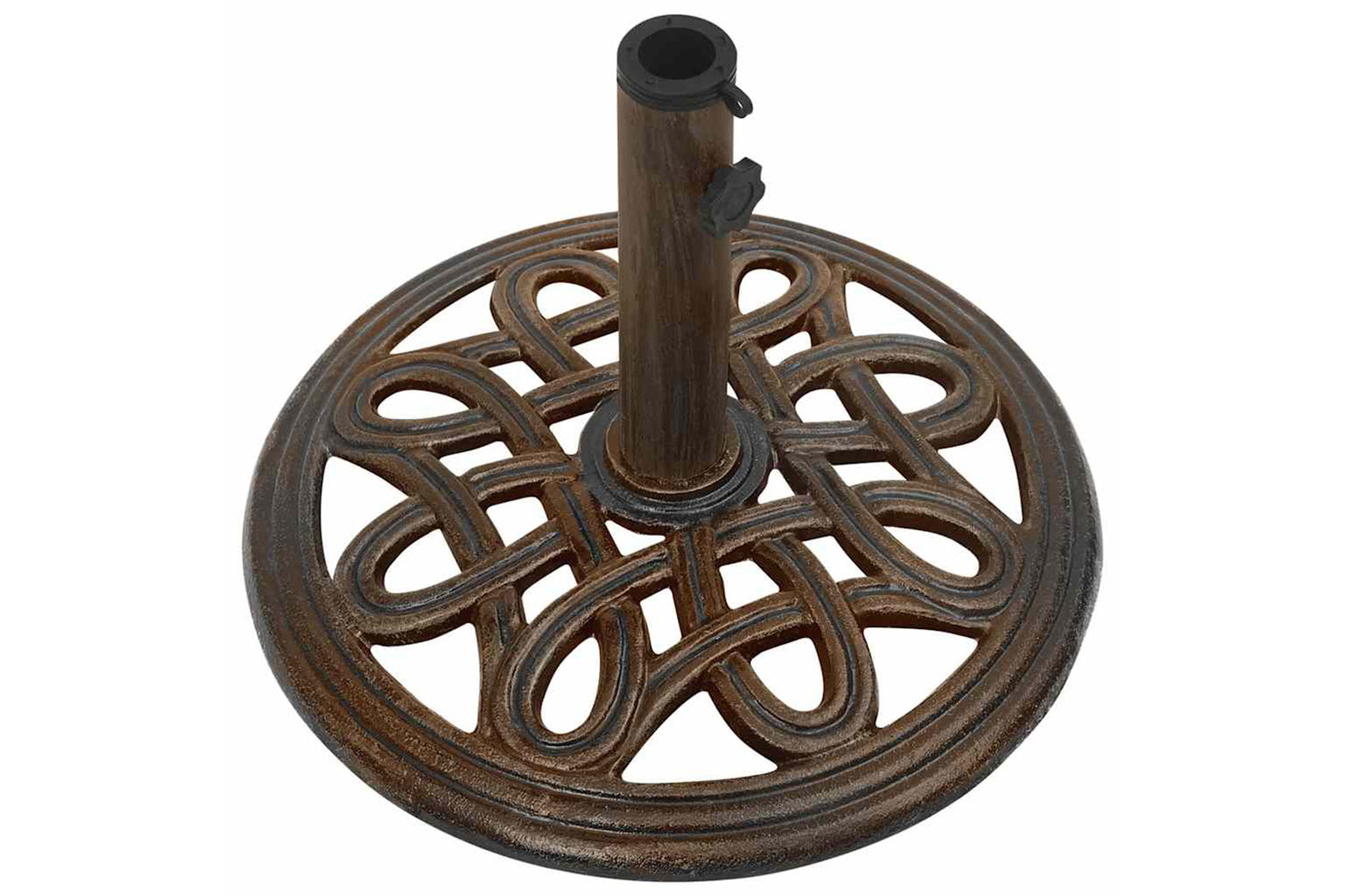 vidaXL 317767 Umbrella Base Bronze 40x40x32cm Cast Iron-4