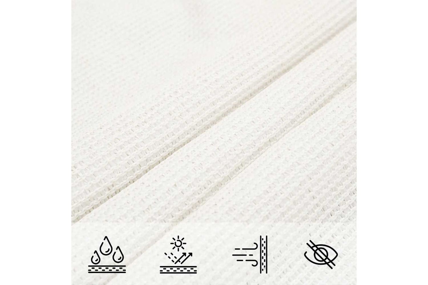 Vidaxl 311235 Sunshade Sail 160 G/mâ² White 2.5x4.5 M Hdpe-6