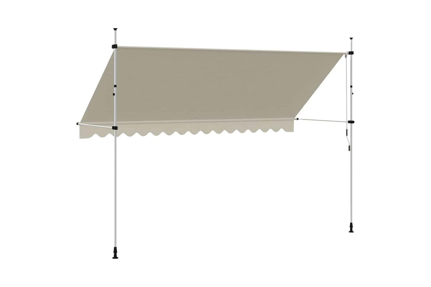vidaXL 143698 Manual Retractable Awning 400cm Cream-4
