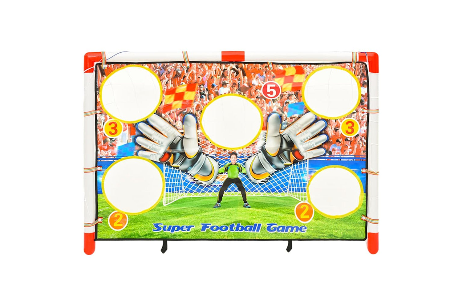Vidaxl Children Football Goal Set With Goal Wall 120x51x77.5 Cm-4