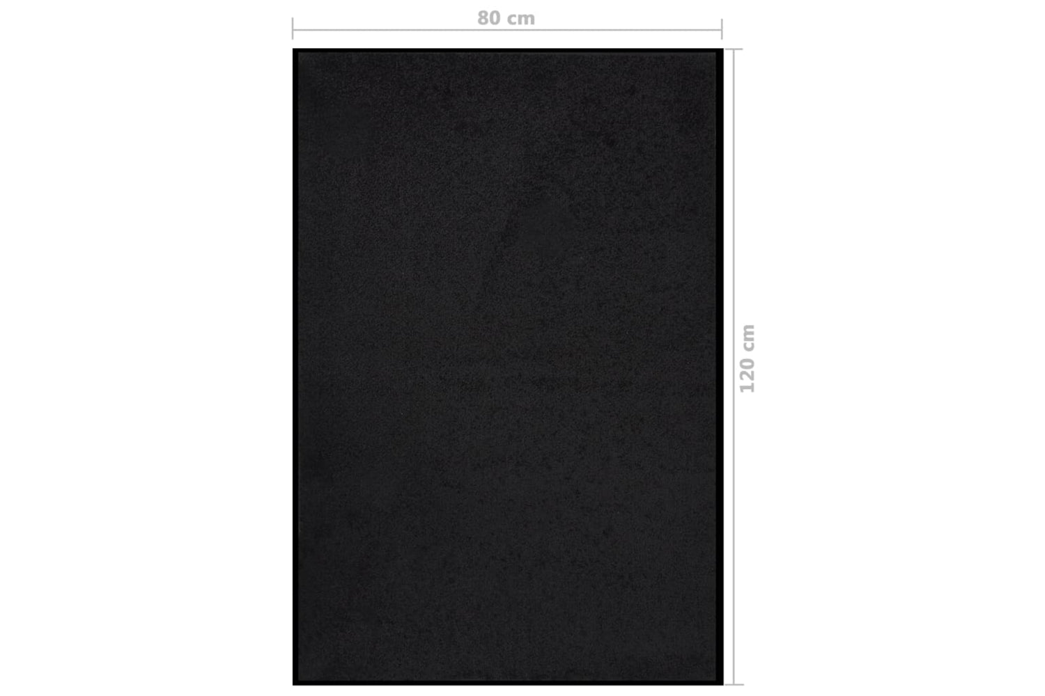 vidaXL 331597 Doormat Black 80x120cm-6