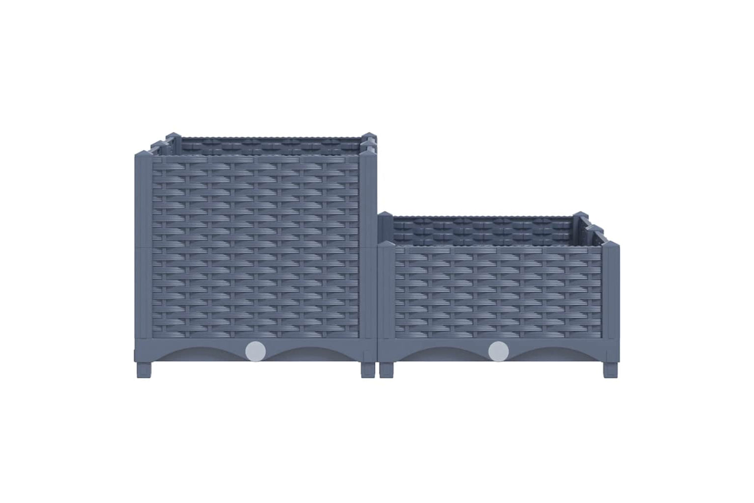 vidaXL 310409 Raised Bed 80x80x38cm Polypropylene-3