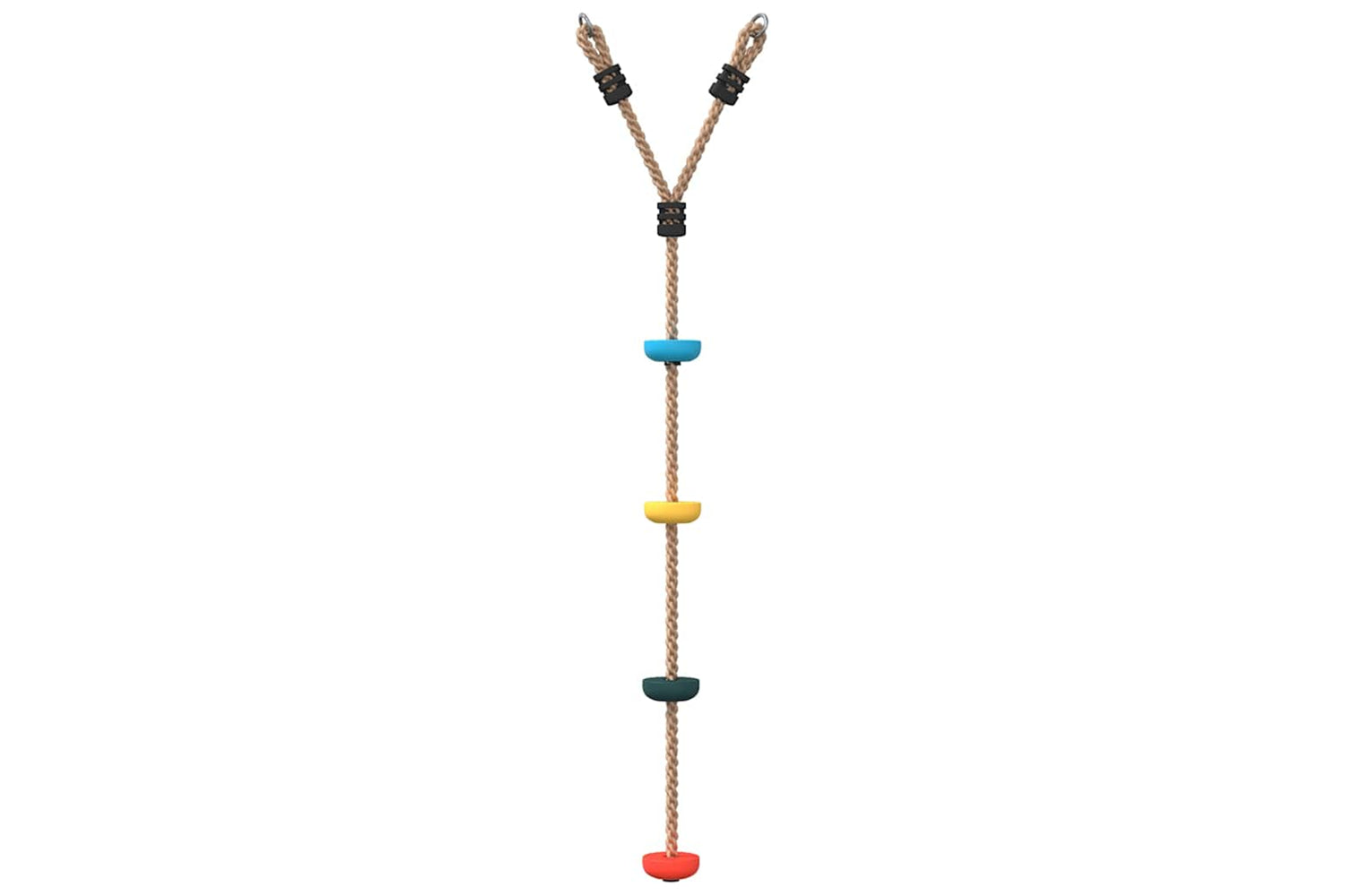 Vidaxl Disc Rope Swing For Kids With 4 Treads Multicolour-3